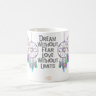 Taza De Café Cita de la acuarela de Dreamcatcher
