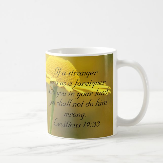 Taza De Café Cita de la Biblia del Antiguo Testamento - Levític (Derecha)