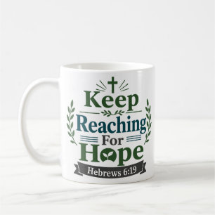 Taza De Café Cita de la Biblia Mantén la Esperanza