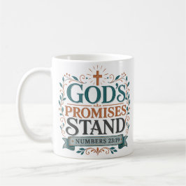 Taza De Café Cita de la Biblia sobre las promesas de Dios