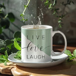 Taza De Café Cita de la Casa de la Moneda de la Motivación Posi<br><div class="desc">Cita de la Casa de la Moneda de la Motivación Positiva del Amor Vivo</div>