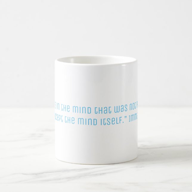 Taza De Café Cita de la filosofía de Kant (Centro)