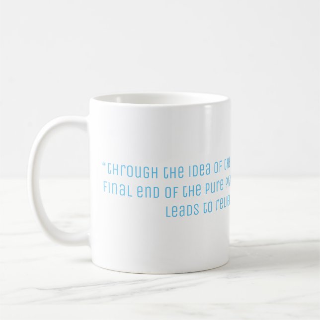 Taza De Café Cita de la filosofía de Kant 2 (Izquierda)