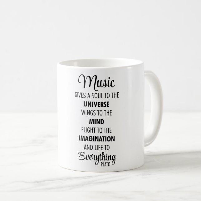 Taza De Café Cita de la música (Anverso derecho)