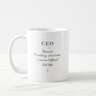 Taza De Café Cita de la Oficina del CEO