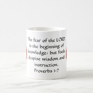 Taza De Café Cita de la sabiduría de los versos de la biblia
