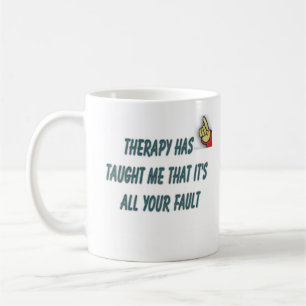 Taza De Café cita de la terapia