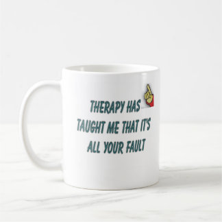 Taza De Café cita de la terapia