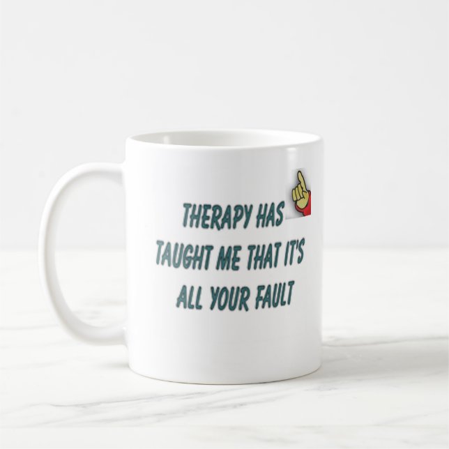 Taza De Café cita de la terapia (Izquierda)