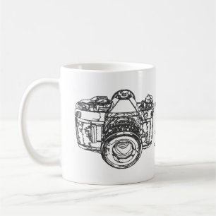 Taza De Café Cita de la vida es como una cámara
