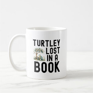 Taza De Café Cita de lectura divertida de libro de tortugas