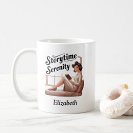 Taza De Café Cita de Lover del libro de la serenidad en tiempo