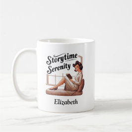 Taza De Café Cita de Lover del libro de la serenidad en tiempo