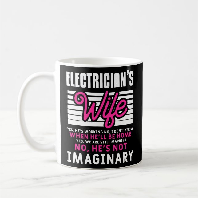 Taza De Café Cita De Marido Electricista Divertida Para Un (Izquierda)