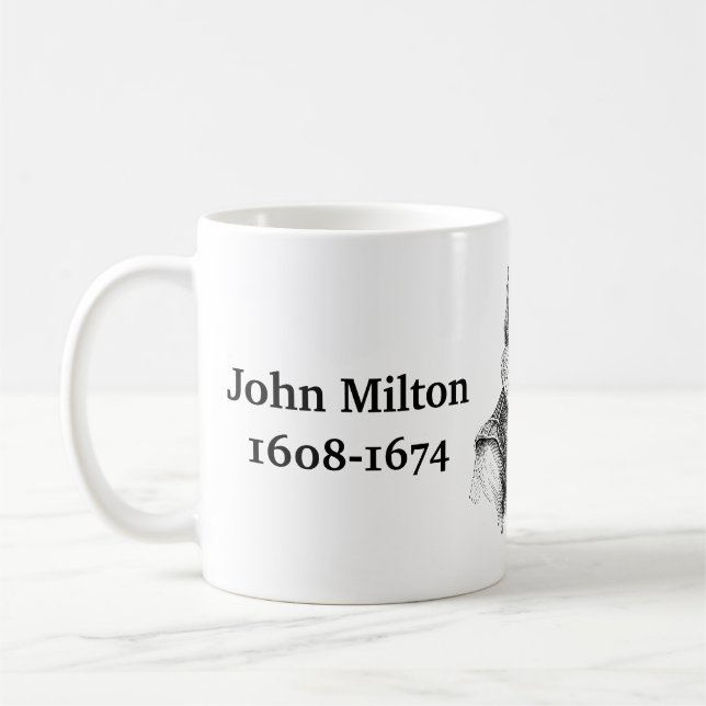 Taza De Café Cita de Milton en la mente (Izquierda)