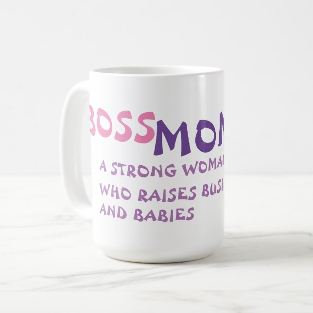 TAZA DE CAFÉ CITA DE MOM DE BOSS (Anverso izquierdo)