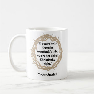 Taza De Café Cita de Mother Angelica Thorn