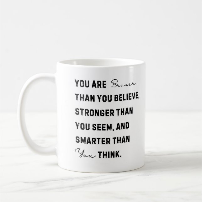 Taza De Café Cita de motivación, arte de la pared de motivación (Izquierda)