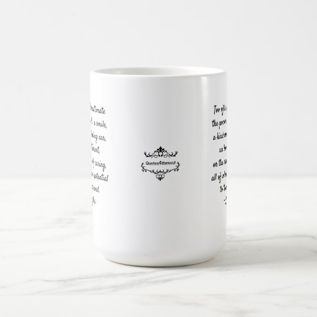 TAZA DE CAFÉ CITA DE MOTIVACIÓN DE LA AMABILIDAD DE LEO (Centro)
