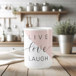 Taza De Café Cita de motivación positiva para el amor en vivo m<br><div class="desc">Cita de motivación positiva para el amor en vivo moderno</div>