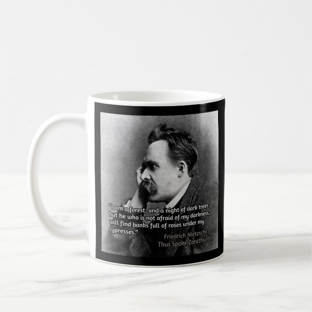 Taza De Café Cita de Nietzsche (Izquierda)