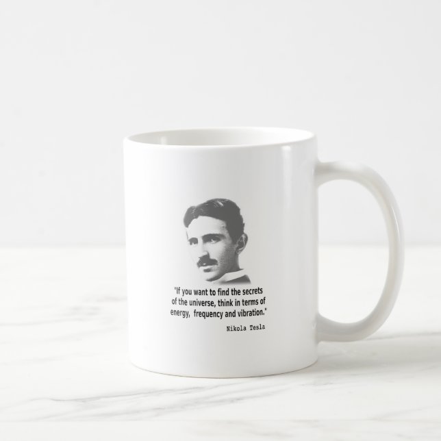 Taza De Café Cita De Nikola Tesla (Derecha)