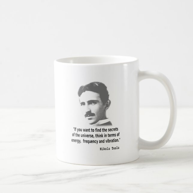 Taza De Café Cita De Nikola Tesla (Derecha)
