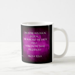 Taza De Café Cita de Nikola Tesla - las mismas frecuencias