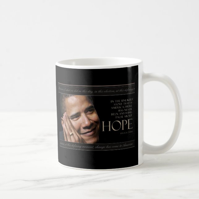 Taza De Café Cita de Obama (Derecha)