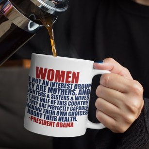 Taza De Café Cita de Obama sobre los derechos de la mujer