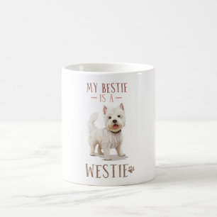 Taza De Café Cita de perro blanco