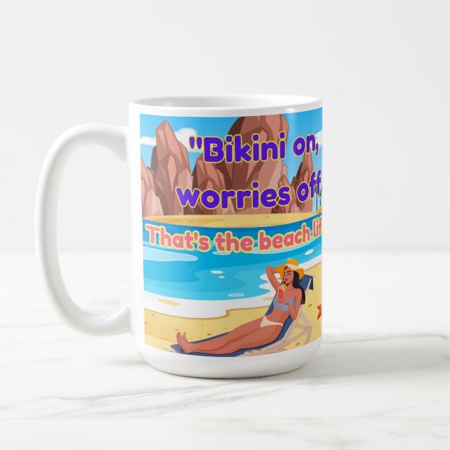 Taza De Café cita de playa (Izquierda)