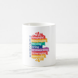 TAZA DE CAFÉ CITA DE PROFESORES DE RAINBOW