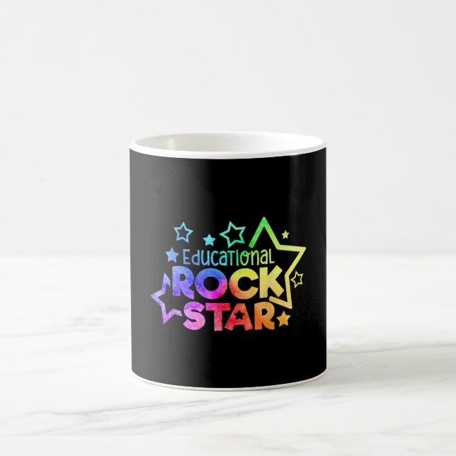 Taza De Café Cita de profesores divertidos de ROCKSTAR EDUCATIO (Centro)