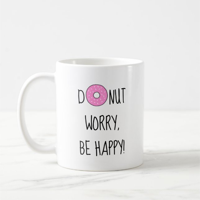 Taza De Café Cita de Pun de Comida Feliz (Izquierda)
