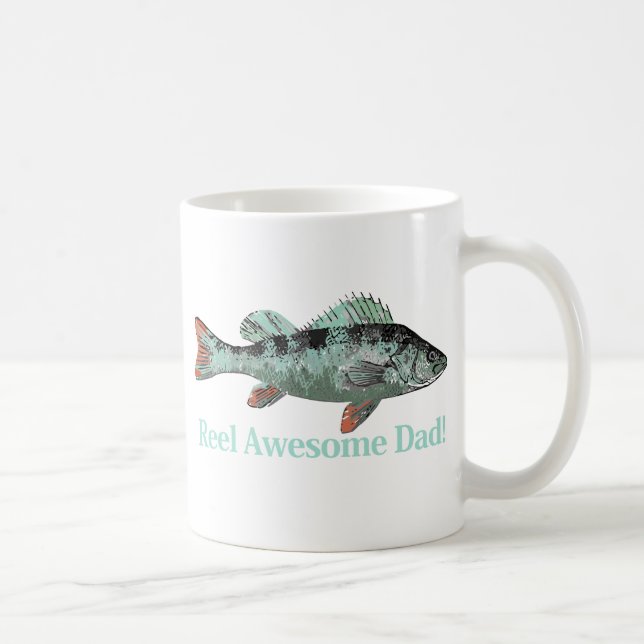 Taza De Café Cita de Reel Awesome Dad (Derecha)