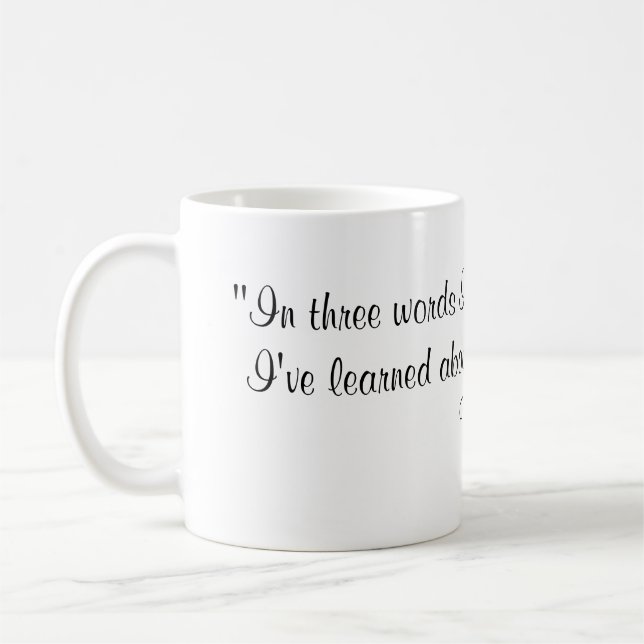 Taza De Café Cita de Robert Frost (Izquierda)