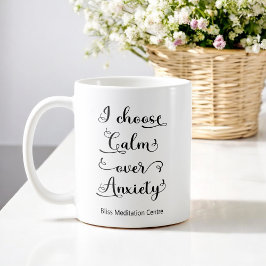Taza De Café Cita de salud mental motivadora Black White Mug