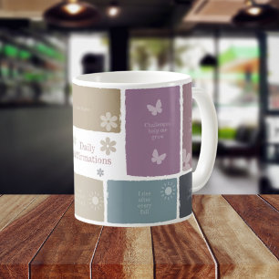 Taza De Café Cita de Scrapbook Arte, Autoafirmación Positiva