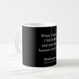 Taza De Café Cita de Shakespeare - Me Enamoré