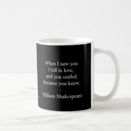 Taza De Café Cita de Shakespeare - Me Enamoré
