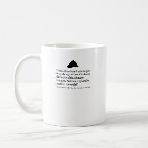 Taza De Café Cita de Sherlock Holmes Signo de Cuatro