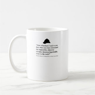 Taza De Café Cita de Sherlock Holmes Signo de Cuatro