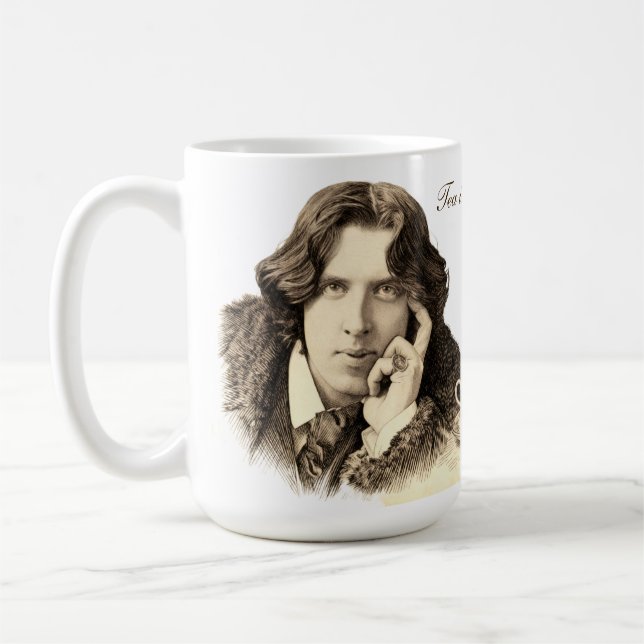 Taza De Café Cita de té de Oscar Wilde (Izquierda)
