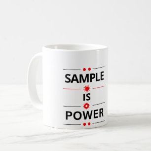 Taza De Café Cita de tipografía en negrita