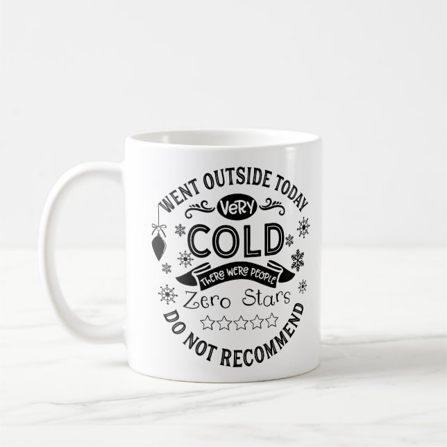 Taza De Café Cita de vacaciones divertida para Navidades de inv (Izquierda)