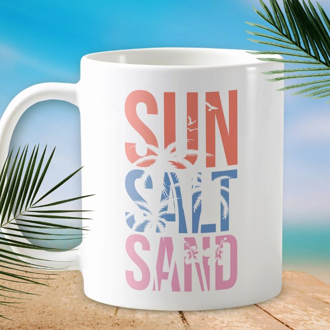 Taza De Café Cita de verano de Sun Salt Sand Beach (Subido por el creador)