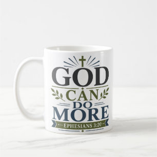 Taza De Café Cita de Verdad Bíblica Dios Puede Hacer Más