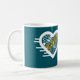 Taza De Café Cita de vida Verde azulada Mug del poeta Adiela Ak