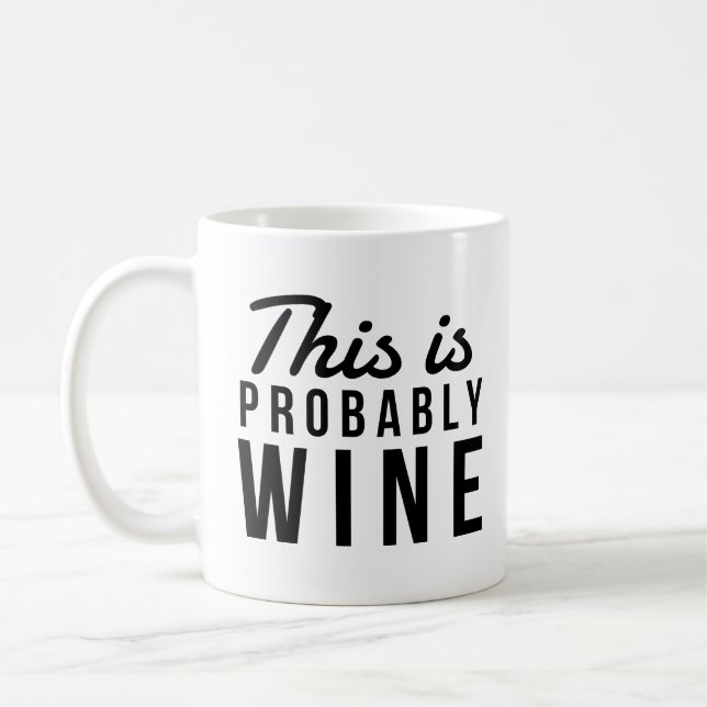 Taza De Café Cita De Vino Graciosa, Probablemente Es Vino (Izquierda)